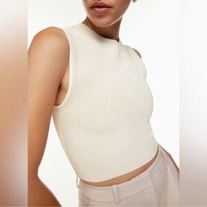 Aritzia top birch sculpt knit tank